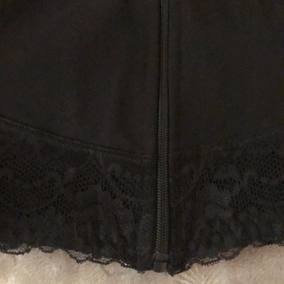 Corset black top with zipper good condition fits small medium - Picture 4 of 9
